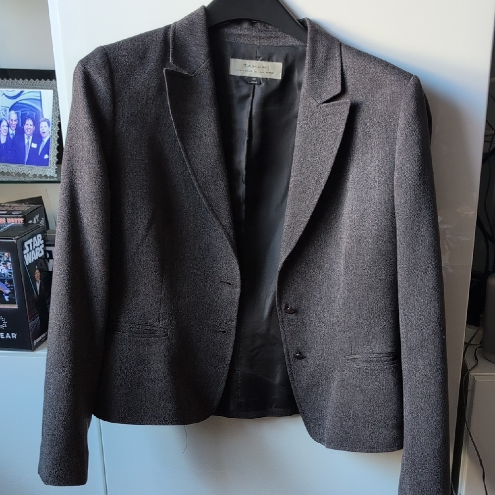 Tahari ASL Dark Gray Women's Blazer